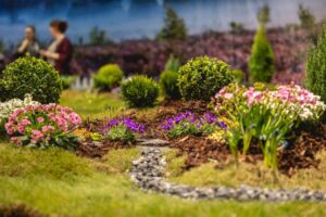 Inspirasjonshage med miniatyrparken